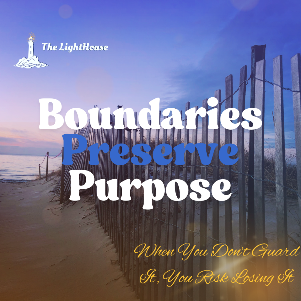 Boundaries preserve purpose